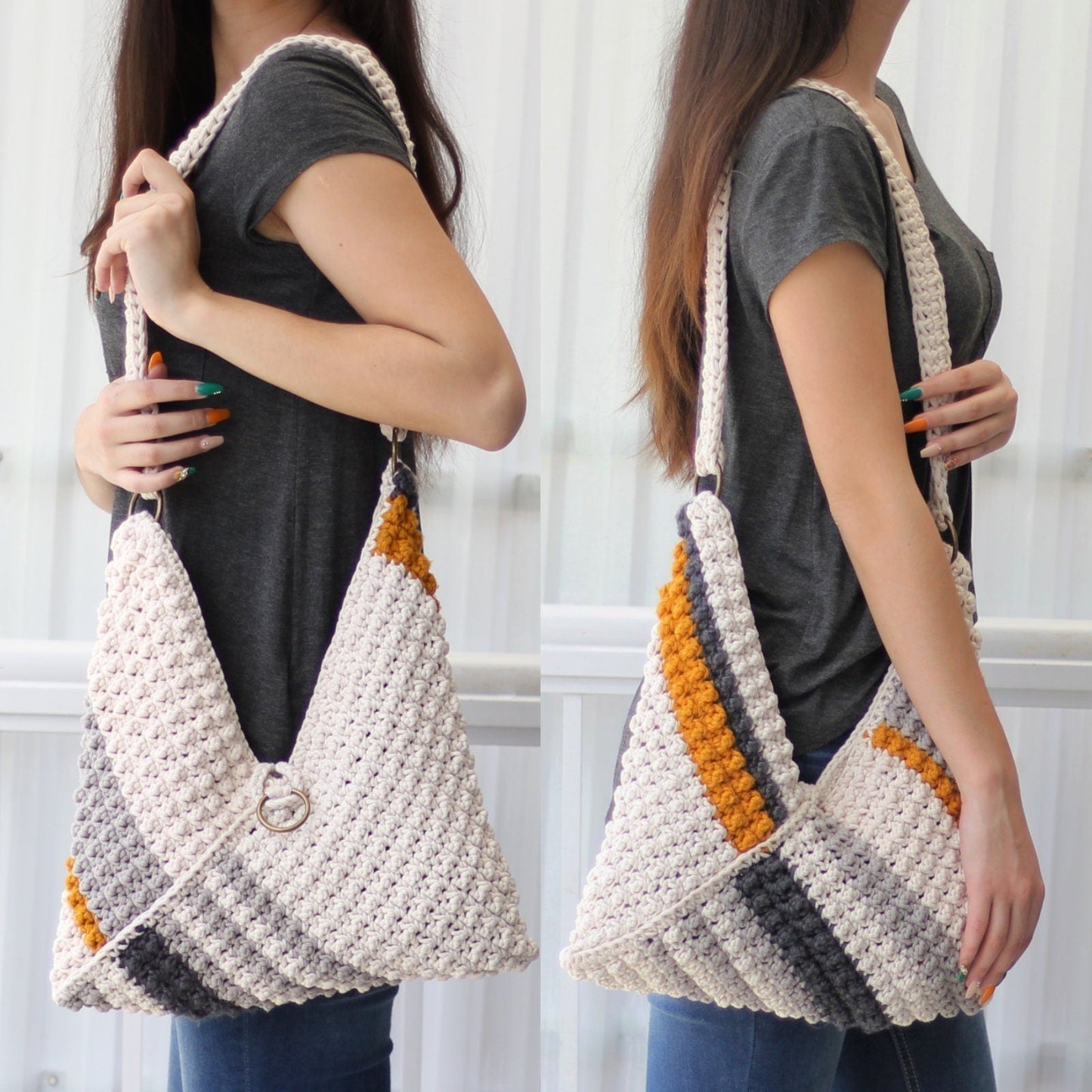 VEGAS Bag Crochet Pattern | Bubble-Texture Bag in 6 Sizes | PDF - Hakel Liebe