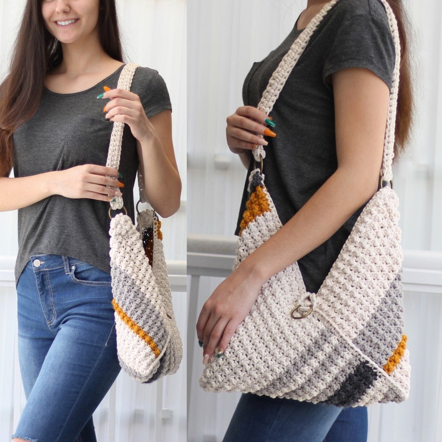 VEGAS Bag Crochet Pattern | Bubble-Texture Bag in 6 Sizes | PDF - Hakel Liebe
