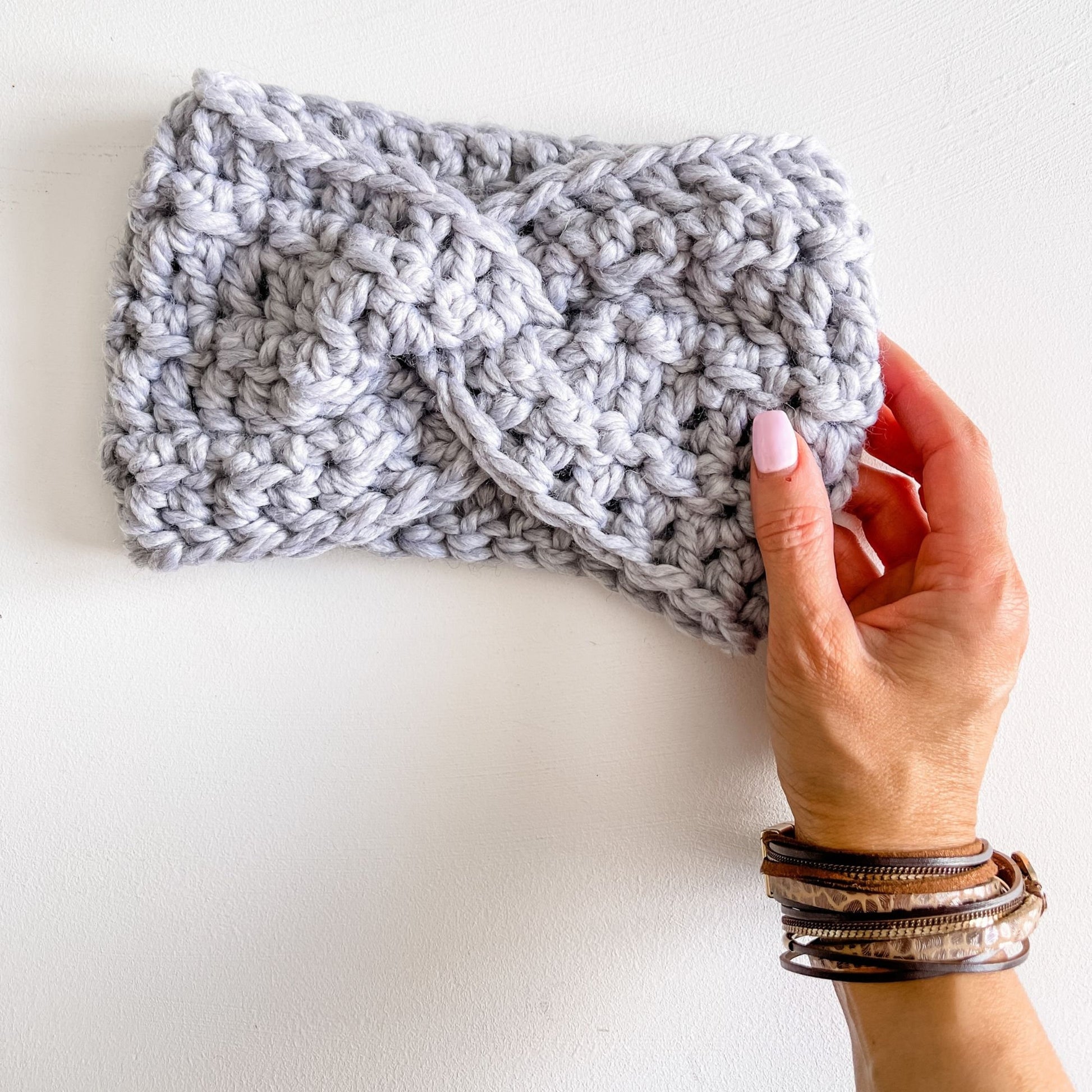 CROCHET PATTERN/ Glacier Twist Headband