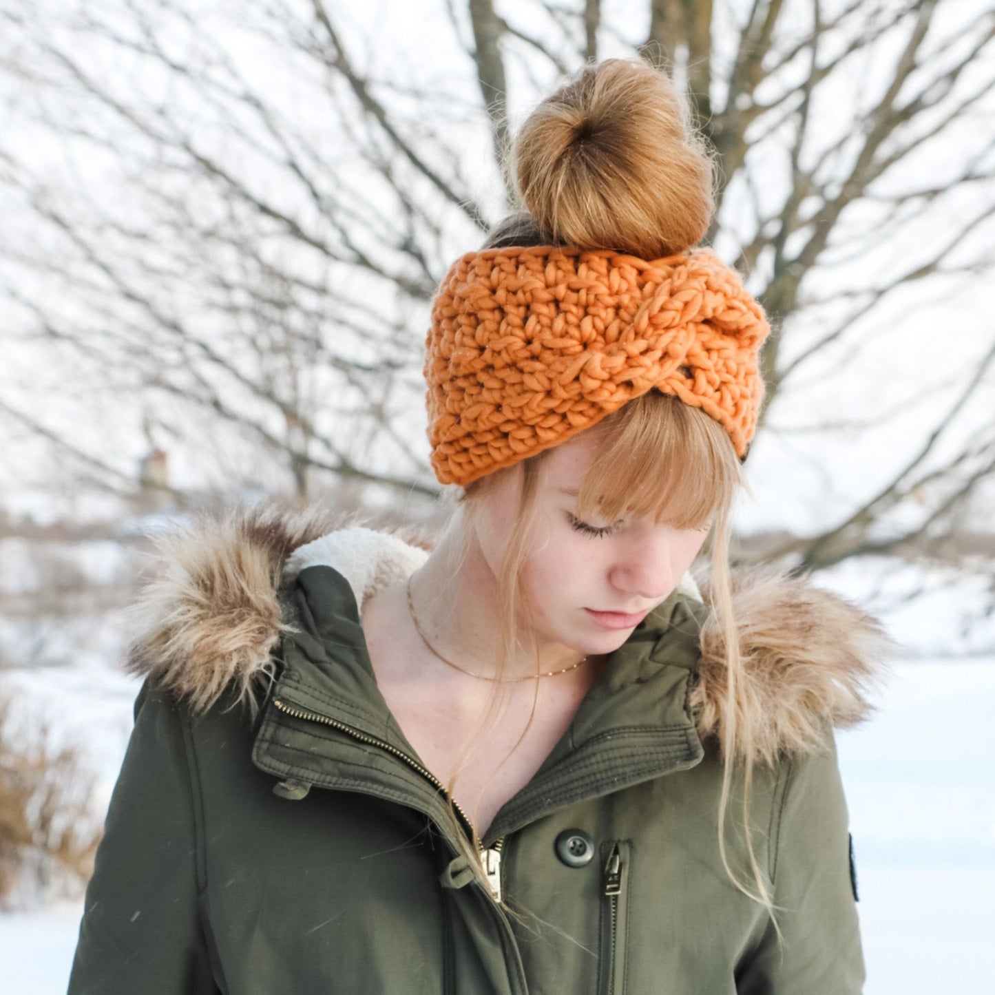 CROCHET PATTERN/ Glacier Twist Headband