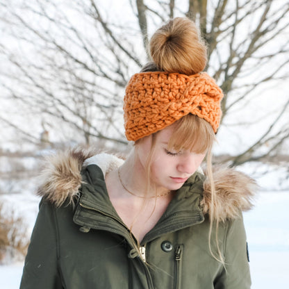 CROCHET PATTERN/ Glacier Twist Headband