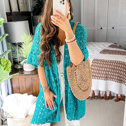 CROCHET PATTERN & VIDEO / Pdf digital download, Crochet Beach Coverup , Crochet Lace Cardigan, sizes xs-5x, beachwear, crochet lace, kimono