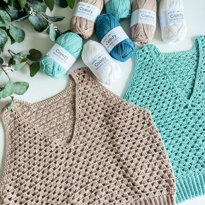CROCHET PATTERN & VIDEO/ Granny Stitch Crochet Tank Top Pattern, Summer Crochet Top, Crochet Lace Top, V-Neck Tank Top Pattern, sizes Xs-5X