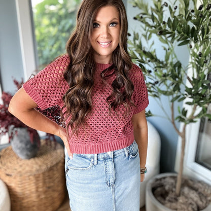 CROCHET PATTERN & VIDEO/ V-Stitch Crewneck Top, Crochet Pullover Pattern, Crochet Crewneck Pattern, Crochet Top-down Pattern, Sizes Xs-5X
