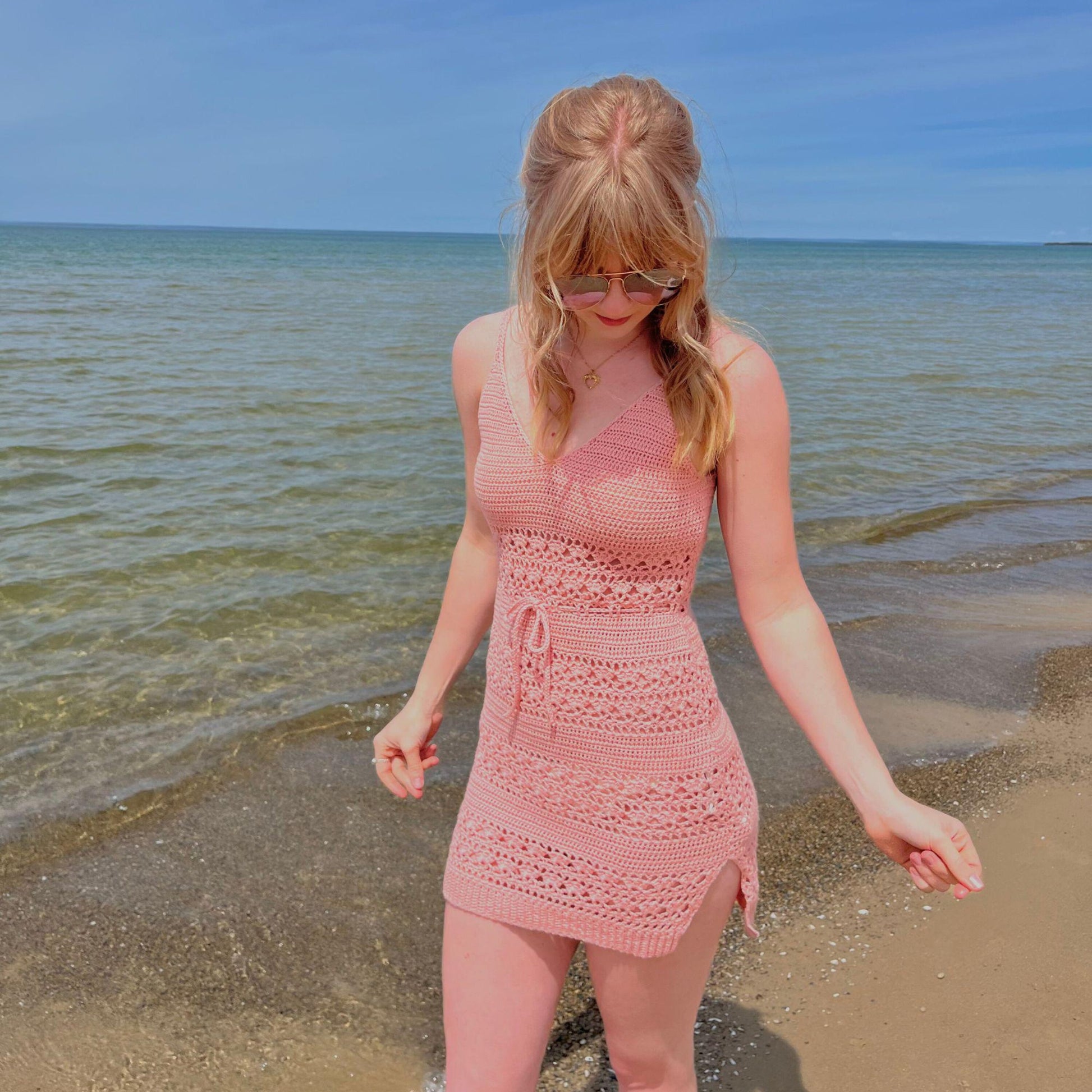 CROCHET PATTERN & VIDEO/ Caribbean Cocktail Coverup Pattern, Crochet Beach Coverup, Women's Summer Crochet Pattern, Sizes Xs-5X, Pdf Pattern