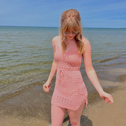 CROCHET PATTERN & VIDEO/ Caribbean Cocktail Coverup Pattern, Crochet Beach Coverup, Women's Summer Crochet Pattern, Sizes Xs-5X, Pdf Pattern