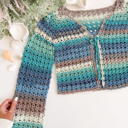 CROCHET PATTERN & VIDEO/ Solea Shell Stitch Cardigan Pattern, Summer Cardigan, Top-Down Cardigan, Xs-5X, Seamless, Pdf