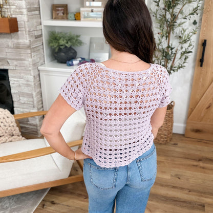 CROCHET PATTERN & VIDEO/ Selene Shell Stitch Top, Seamless Crochet Top, Top-Down Crochet Top, Easy Shell Stitch, Xs-5X, Pdf, Summer Top