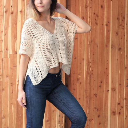 ALAYA Lace Top Knitting Pattern | Boho Festival Knit | PDF (XS–2XL) - Hakel Liebe