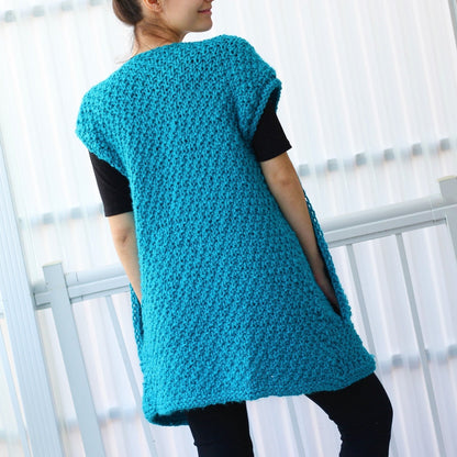 DARIA Vest Knitting Pattern | Family Sizes 7Y–3XL | Seamless PDF - Hakel Liebe