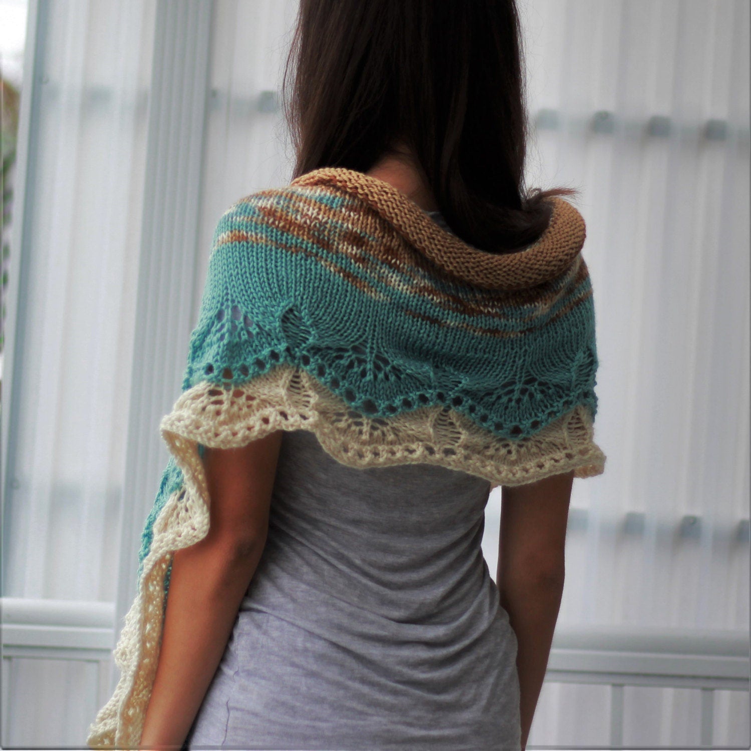 IDA Lace Shawl Knitting Pattern | Center-Out, Any Yarn Weight | PDF - Hakel Liebe