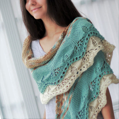 IDA Lace Shawl Knitting Pattern | Center-Out, Any Yarn Weight | PDF - Hakel Liebe