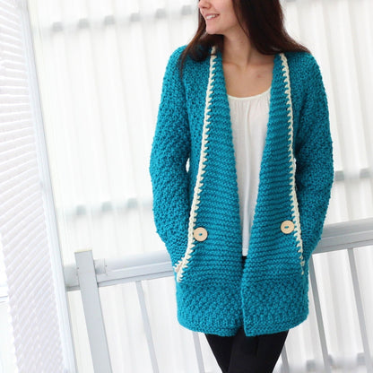 TANYA Cardigan Knitting Pattern | Kids to Adult 3XL | PDF Download - Hakel Liebe